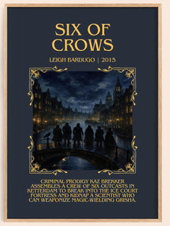 Six of Crows Minimalist Book Poster by Leigh Bardugo – image 1