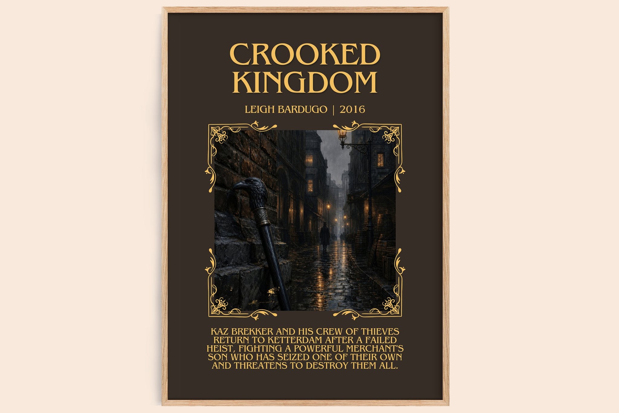 Crooked Kingdom Minimalist Book Poster by Leigh Bardugo