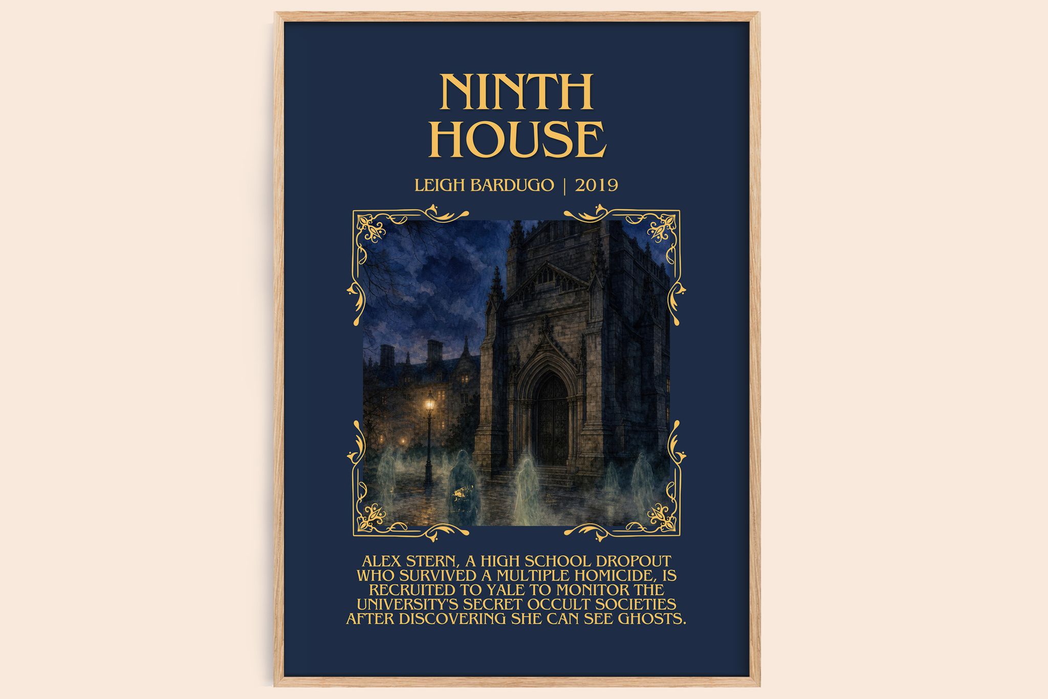Ninth House Minimalist Book Poster by Leigh Bardugo