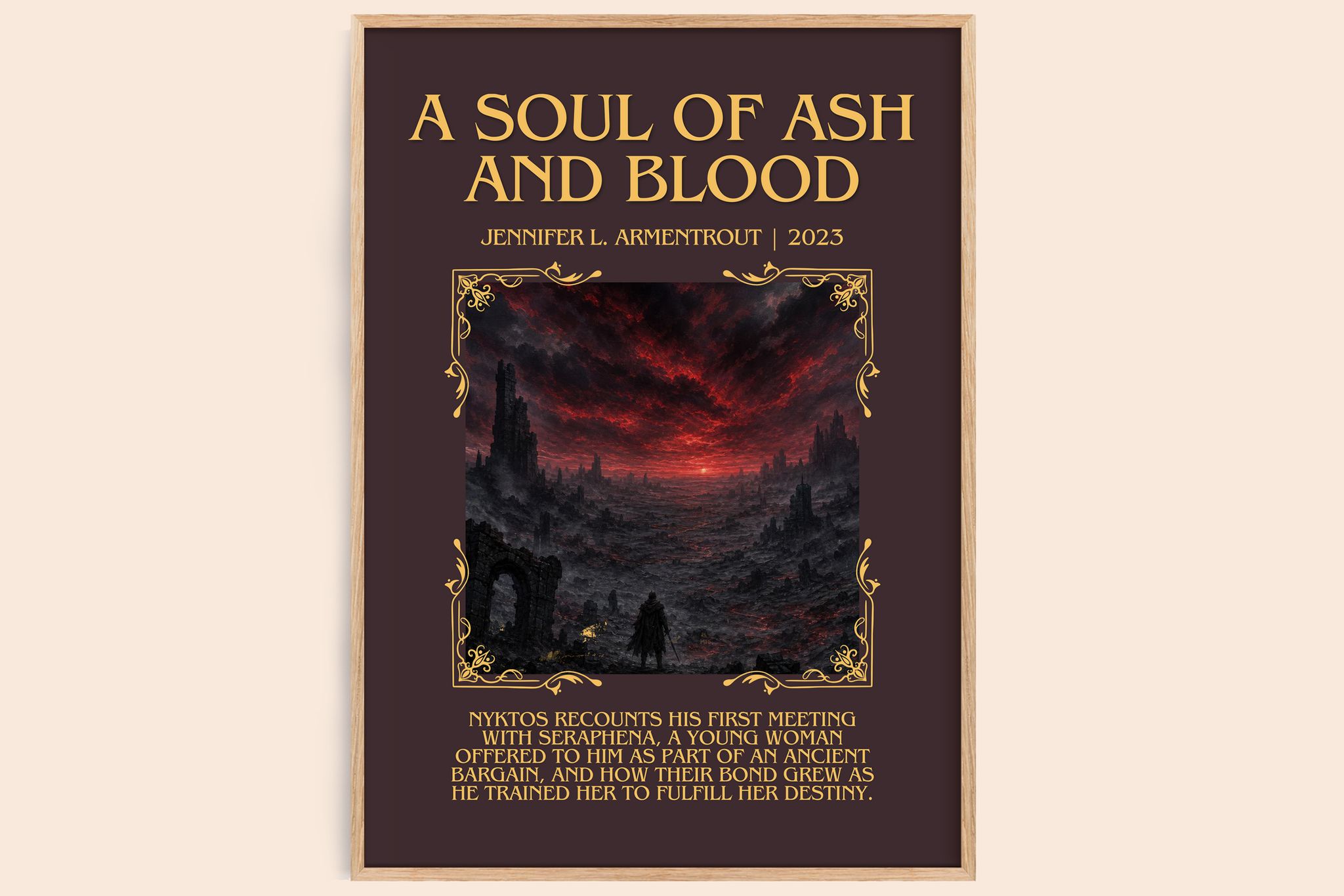 Soul of Ash and Blood Minimalist Book Poster by Jennifer L. Armentrout
