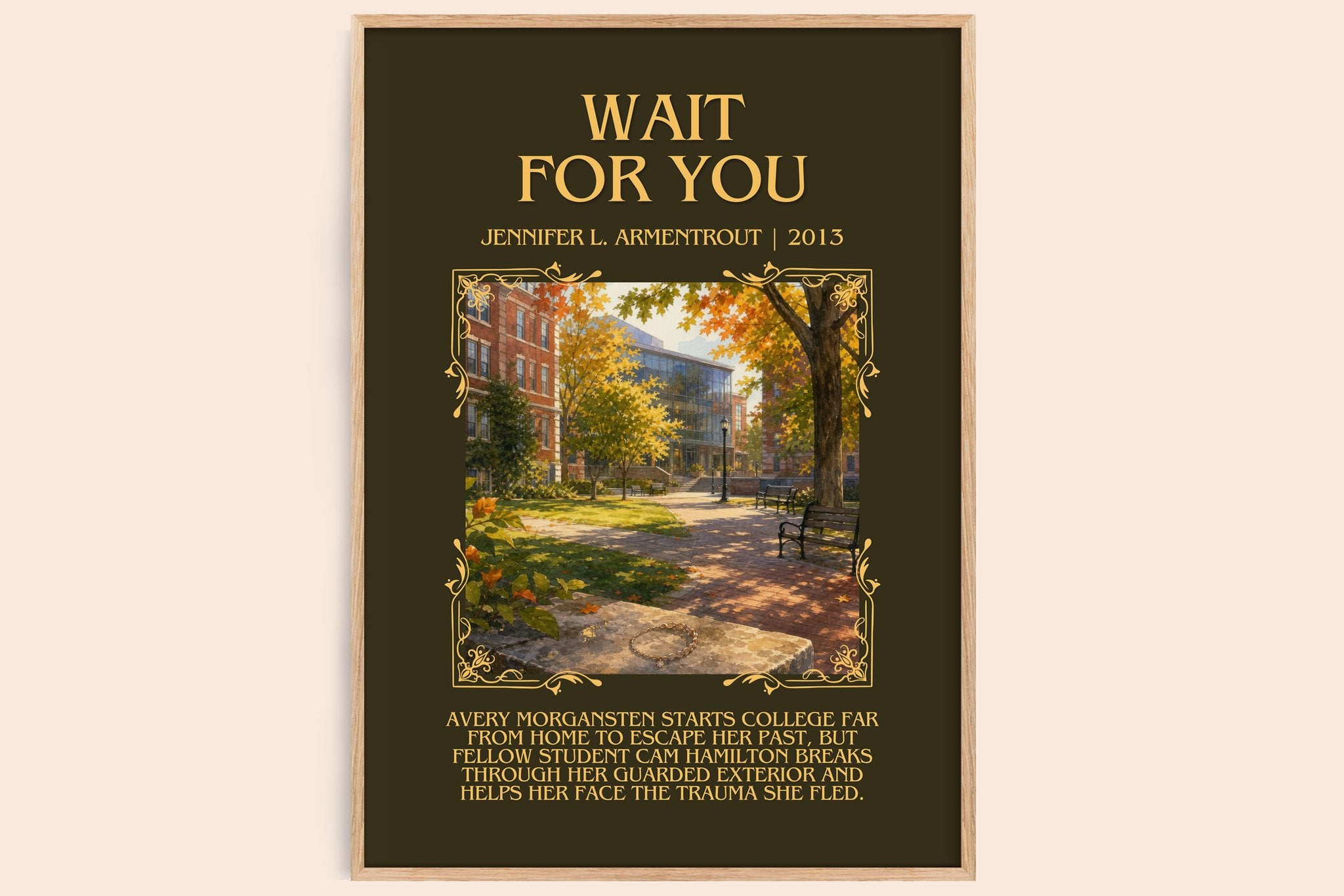 Wait for You Minimalist Book Poster by Jennifer L. Armentrout