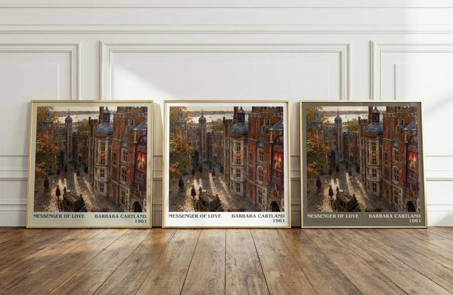 Messenger Of Love literary art print colour and style options – Barbara Cartland book art