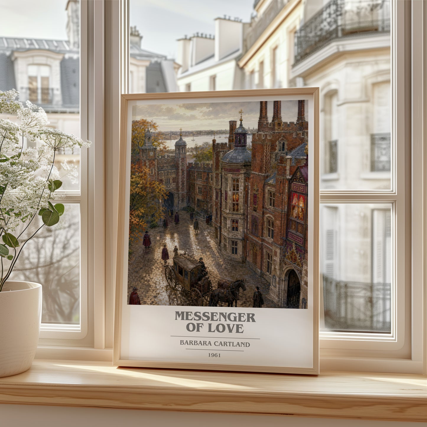 Messenger Of Love book cover poster colour and style options – Barbara Cartland book art