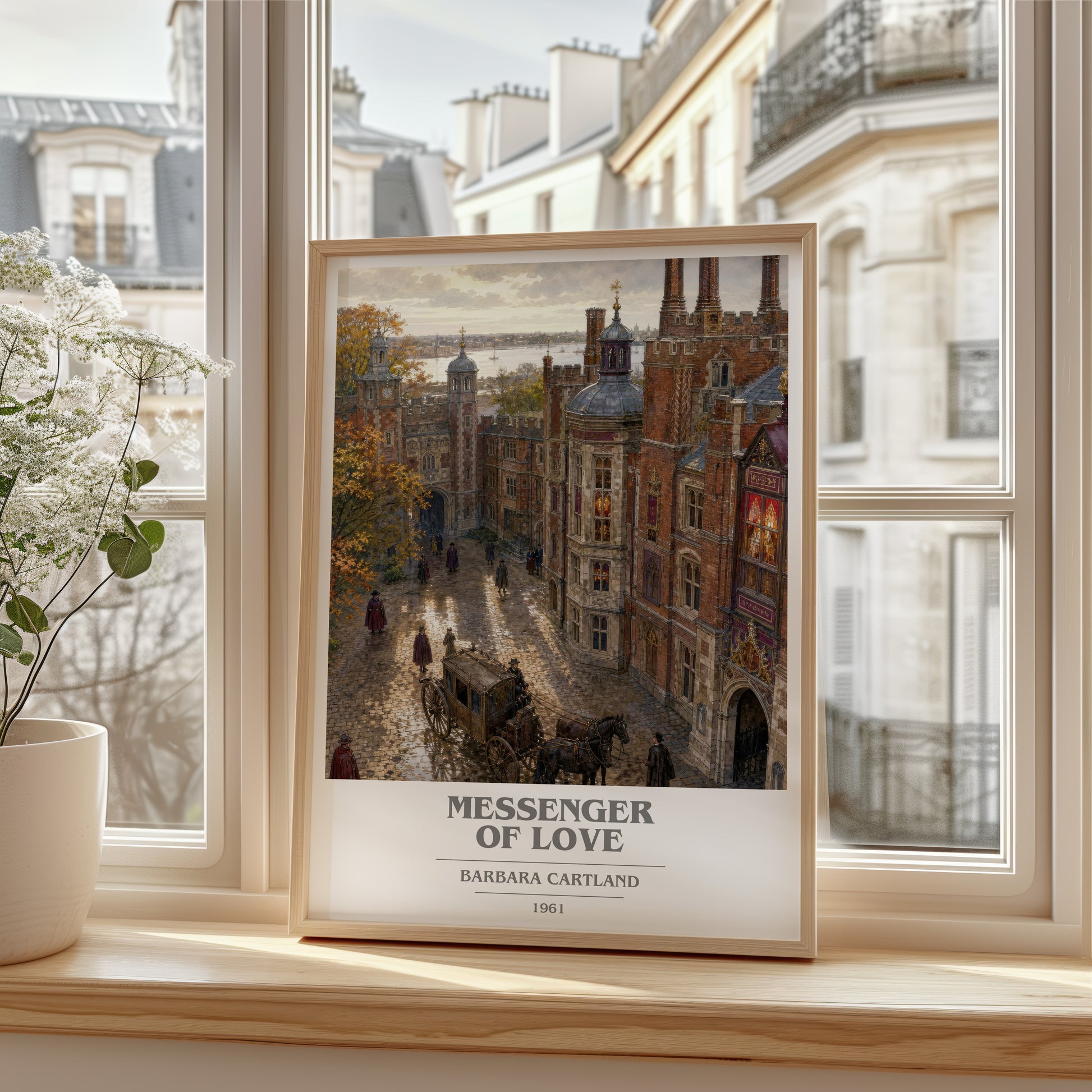 Messenger Of Love book cover poster colour and style options – Barbara Cartland book art