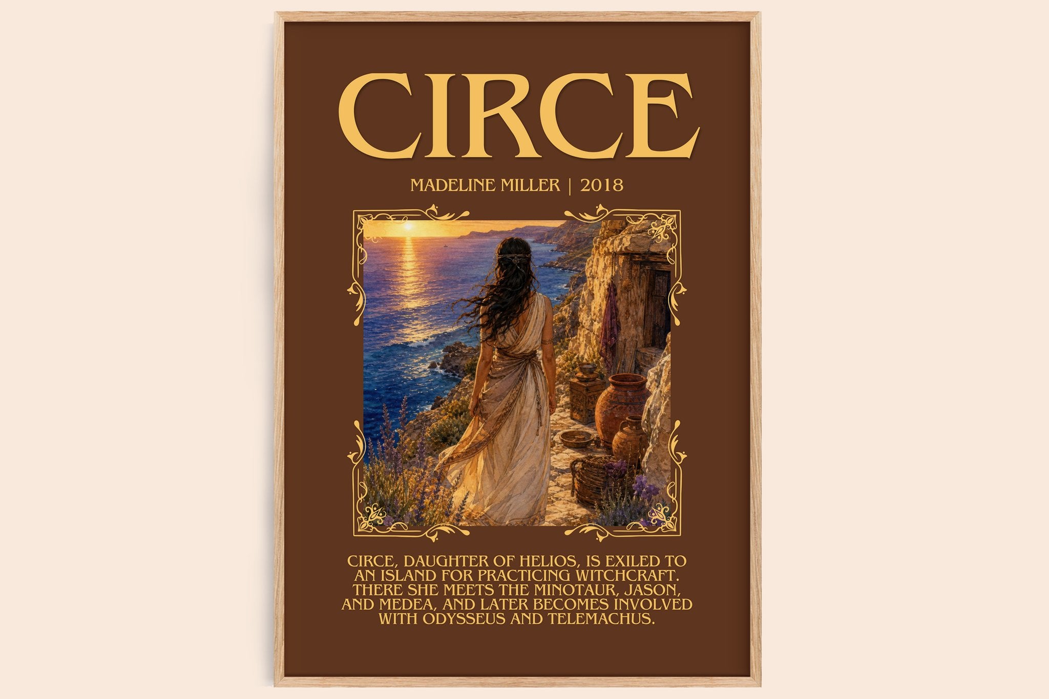Circe Minimalist Book Poster by Madeline Miller