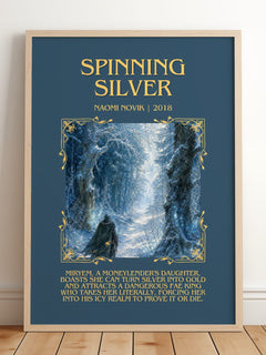 Spinning Silver Minimalist Book Poster by Naomi Novik – image 2