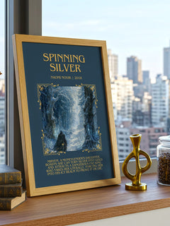 Spinning Silver Minimalist Book Poster by Naomi Novik – image 3