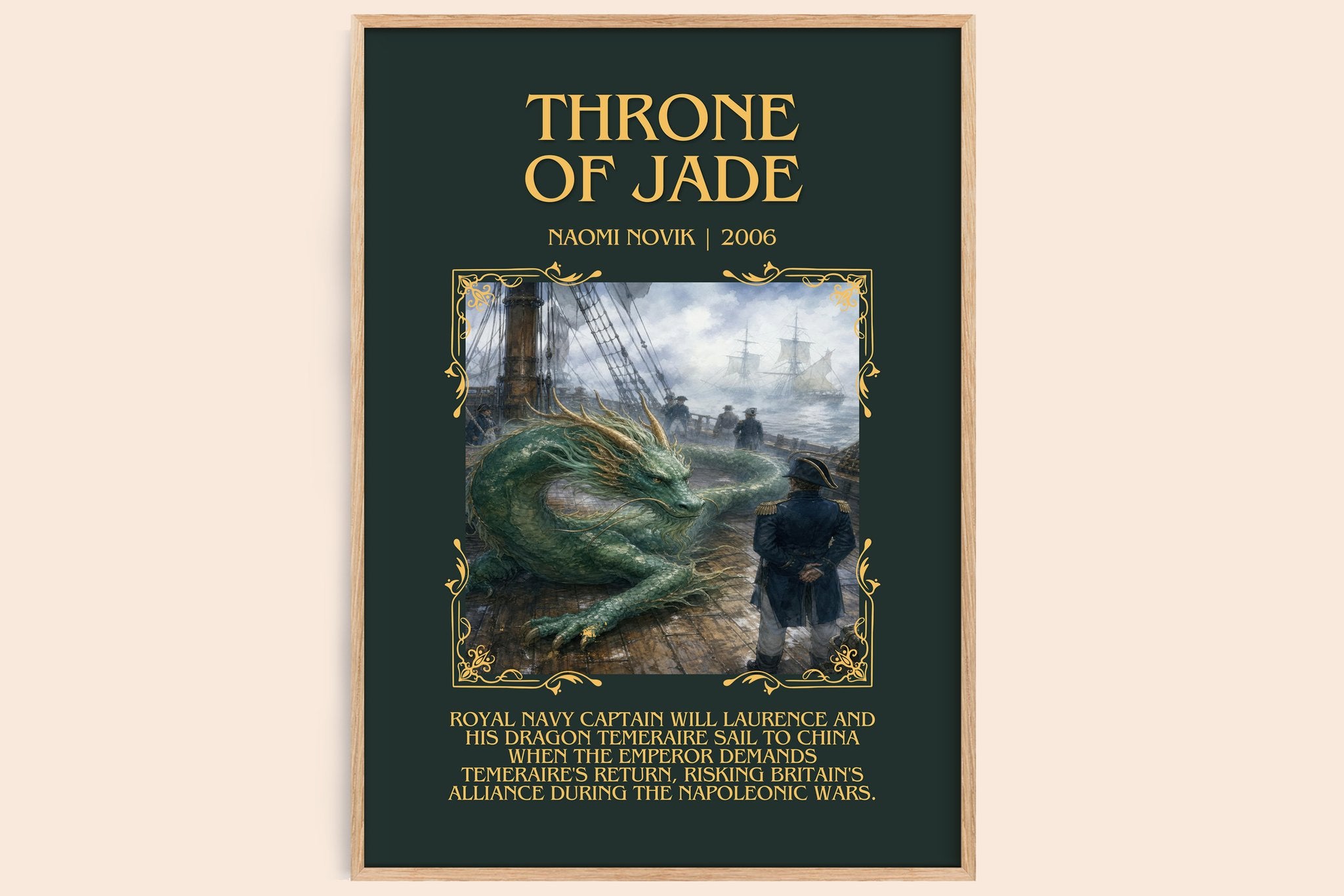 Throne of Jade Minimalist Book Poster by Naomi Novik