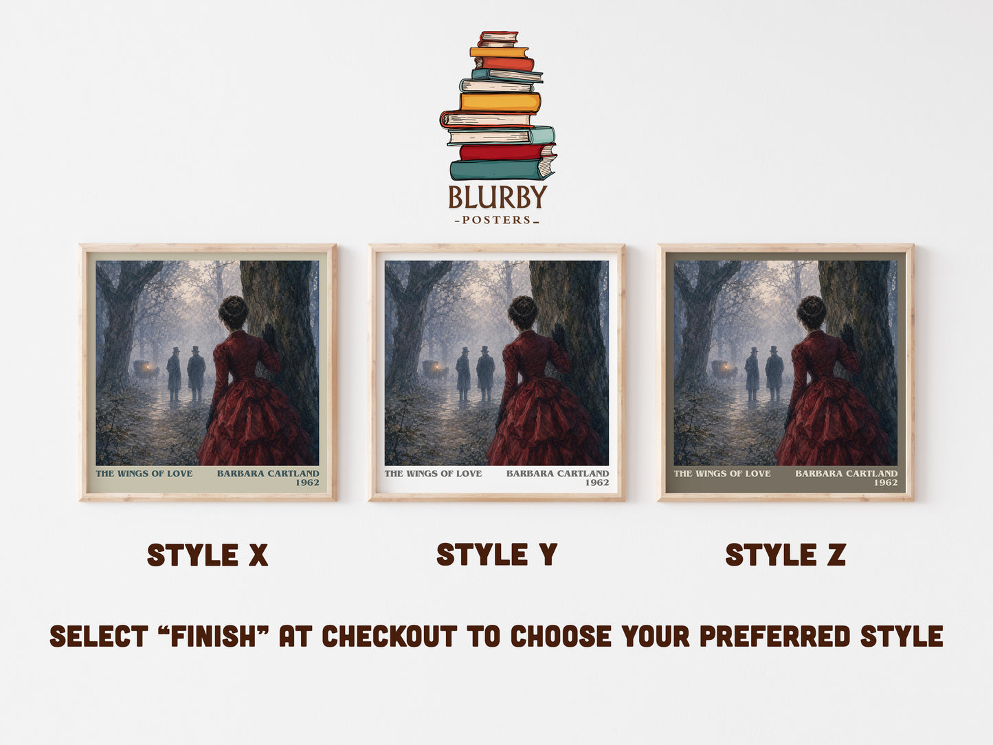 The Wings Of Love literary print in frame leaning in hallway – romance wall art