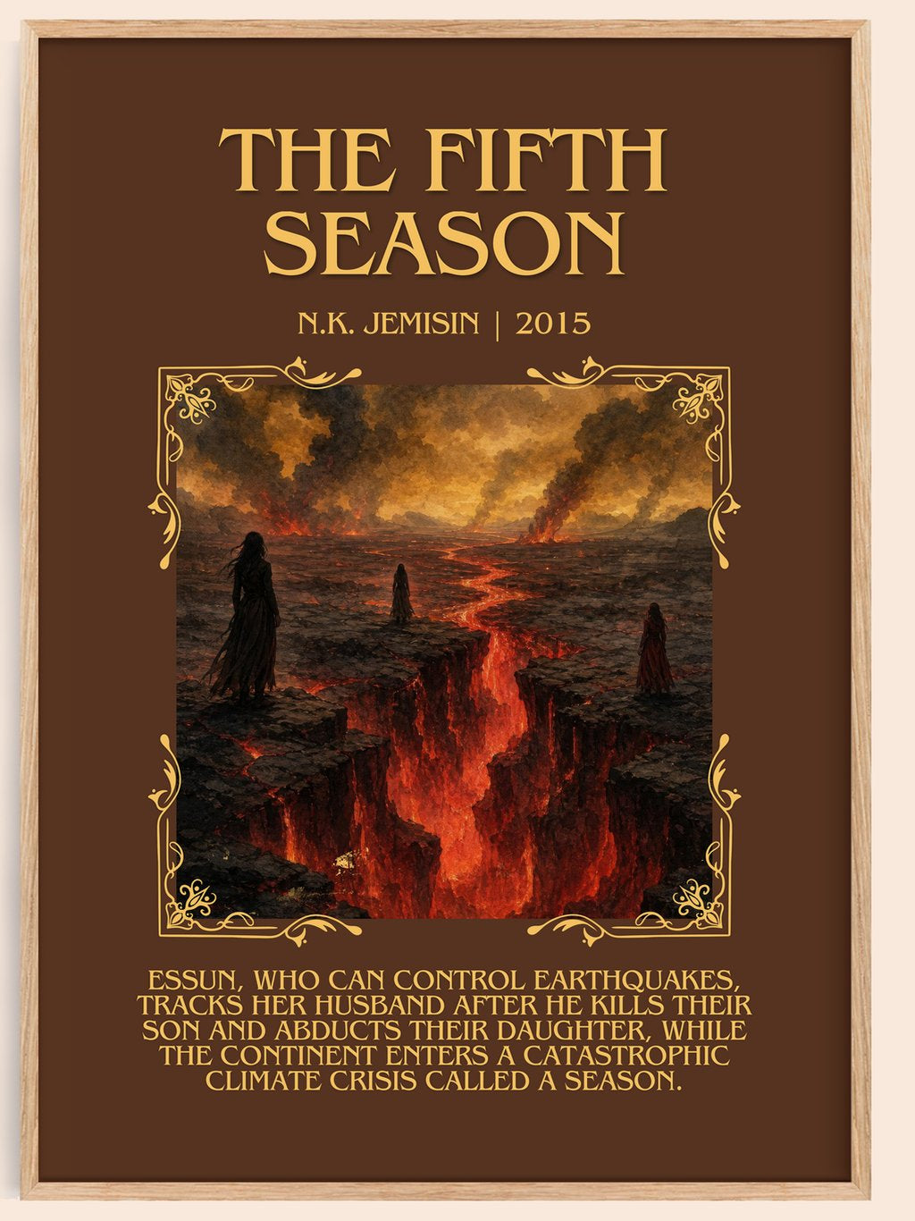 The Fifth Season Minimalist Book Poster by N.K. Jemisin – book poster