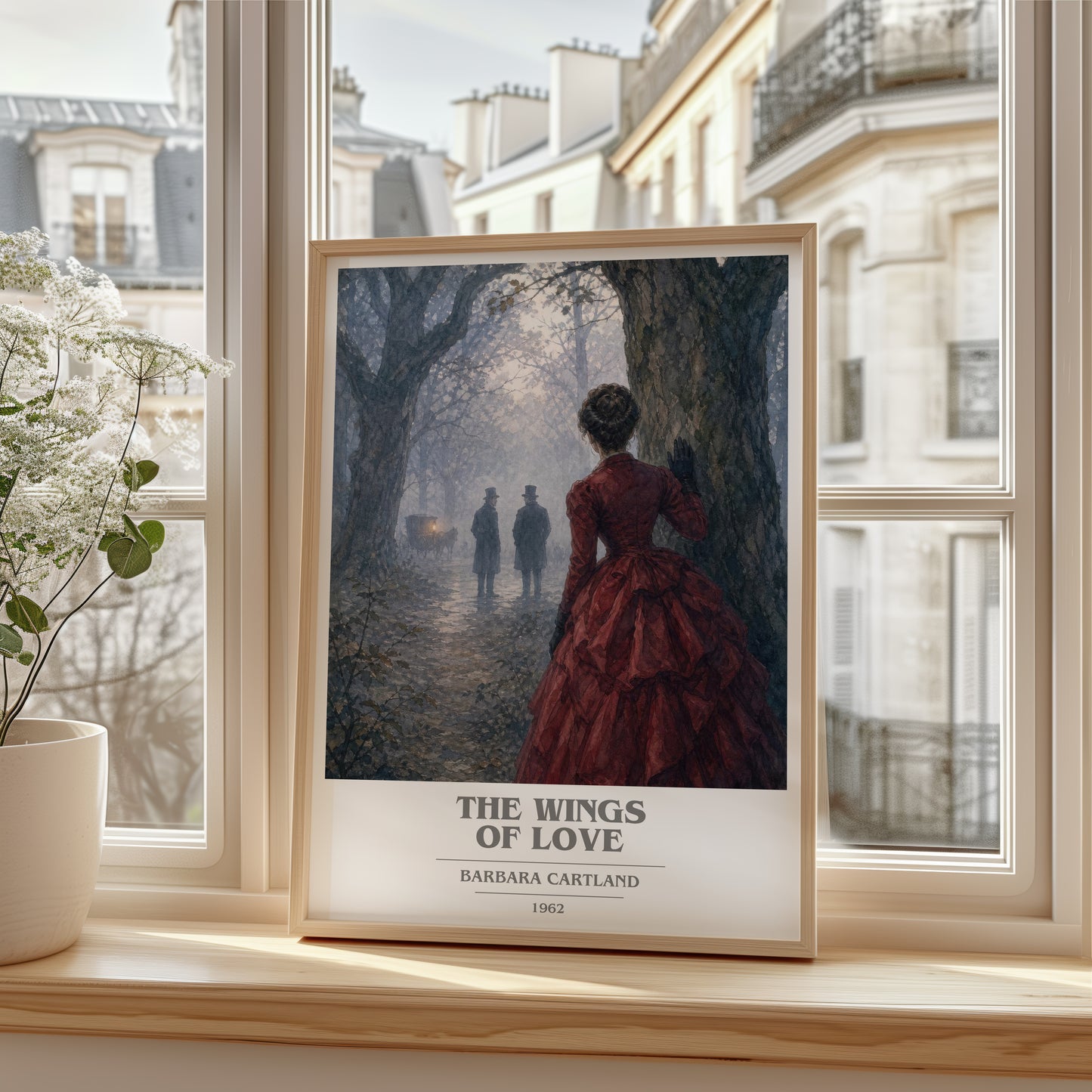 The Wings Of Love book cover poster colour and style options – Barbara Cartland book art