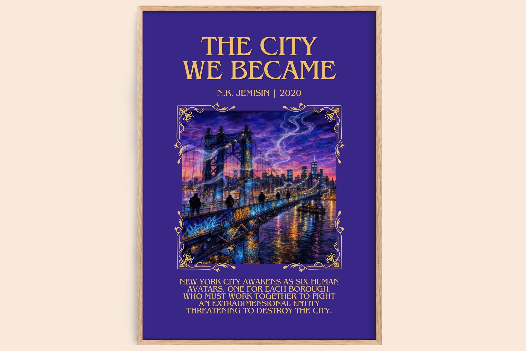 The City We Became Minimalist Book Poster by N.K. Jemisin
