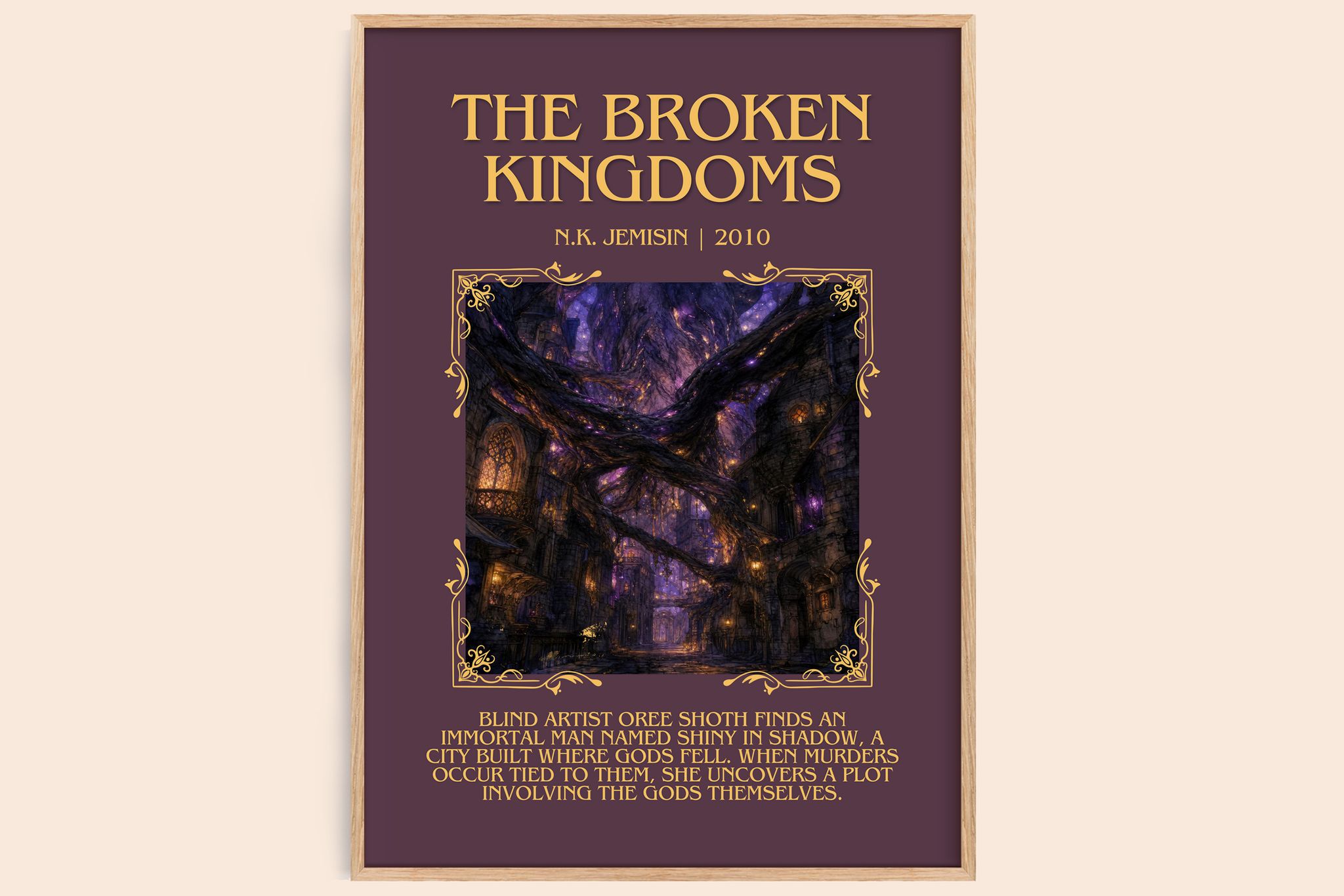 The Broken Kingdoms Minimalist Book Poster by N.K. Jemisin