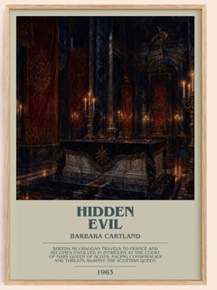 Hidden Evil Bookish Wall Art by Barbara Cartland – image 1
