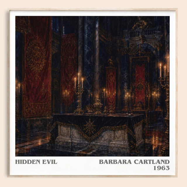 Hidden Evil Literary Art Print by Barbara Cartland