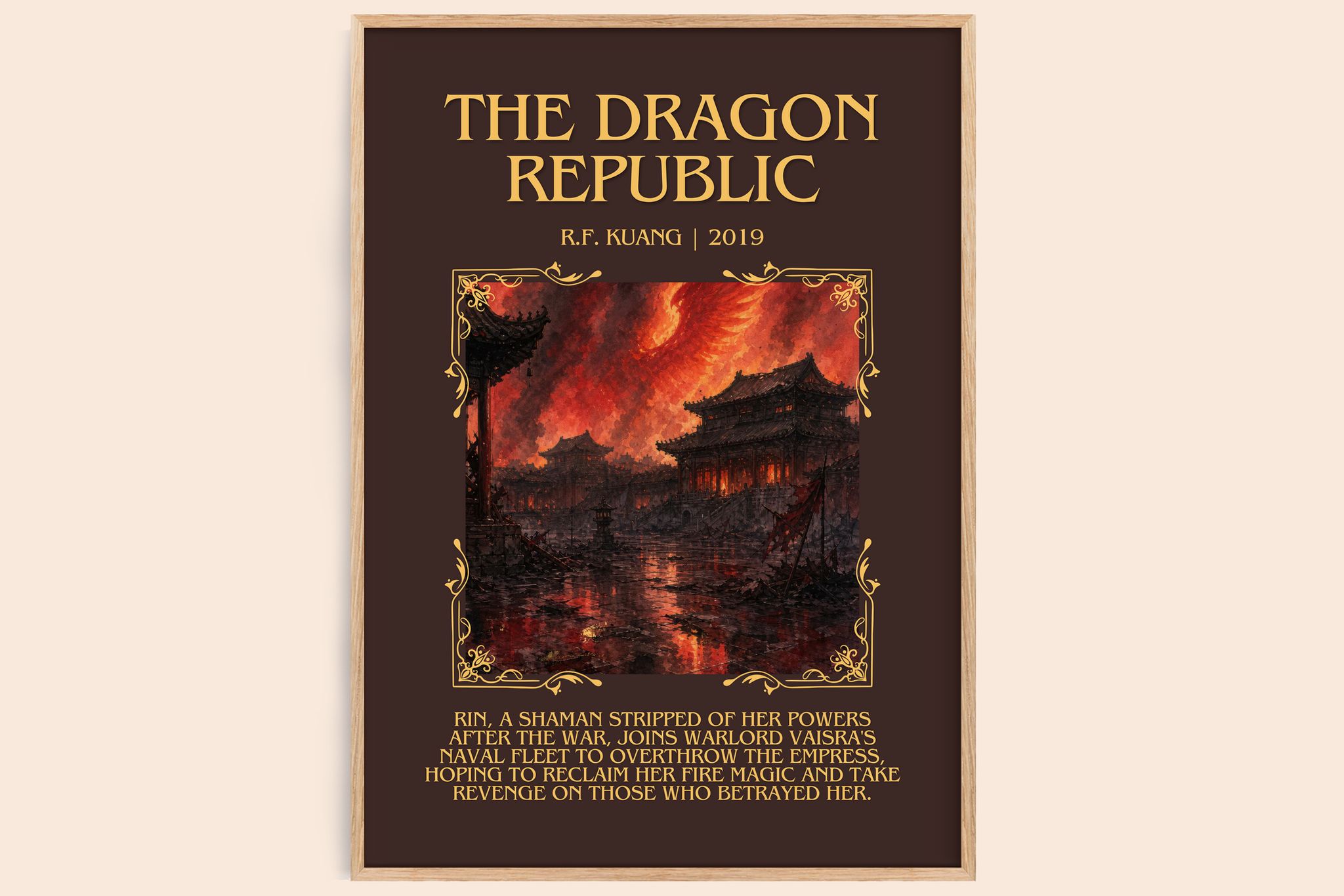 The Dragon Republic Minimalist Book Poster by R.F. Kuang