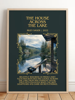 The House Across the Lake Minimalist Book Poster by Riley Sager – image 2
