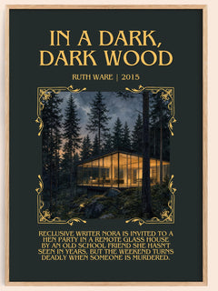 In a Dark, Dark Wood Minimalist Book Poster by Ruth Ware – image 1