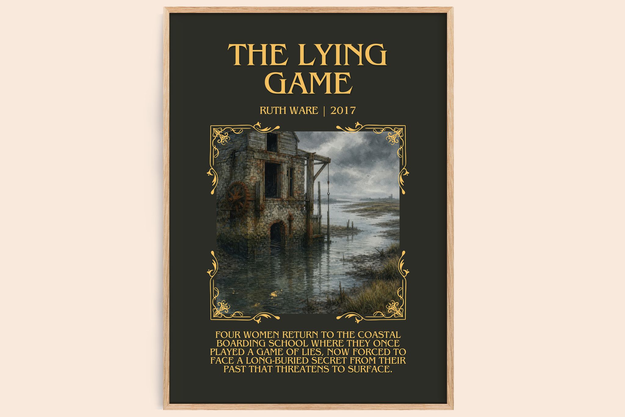 The Lying Game Minimalist Book Poster by Ruth Ware