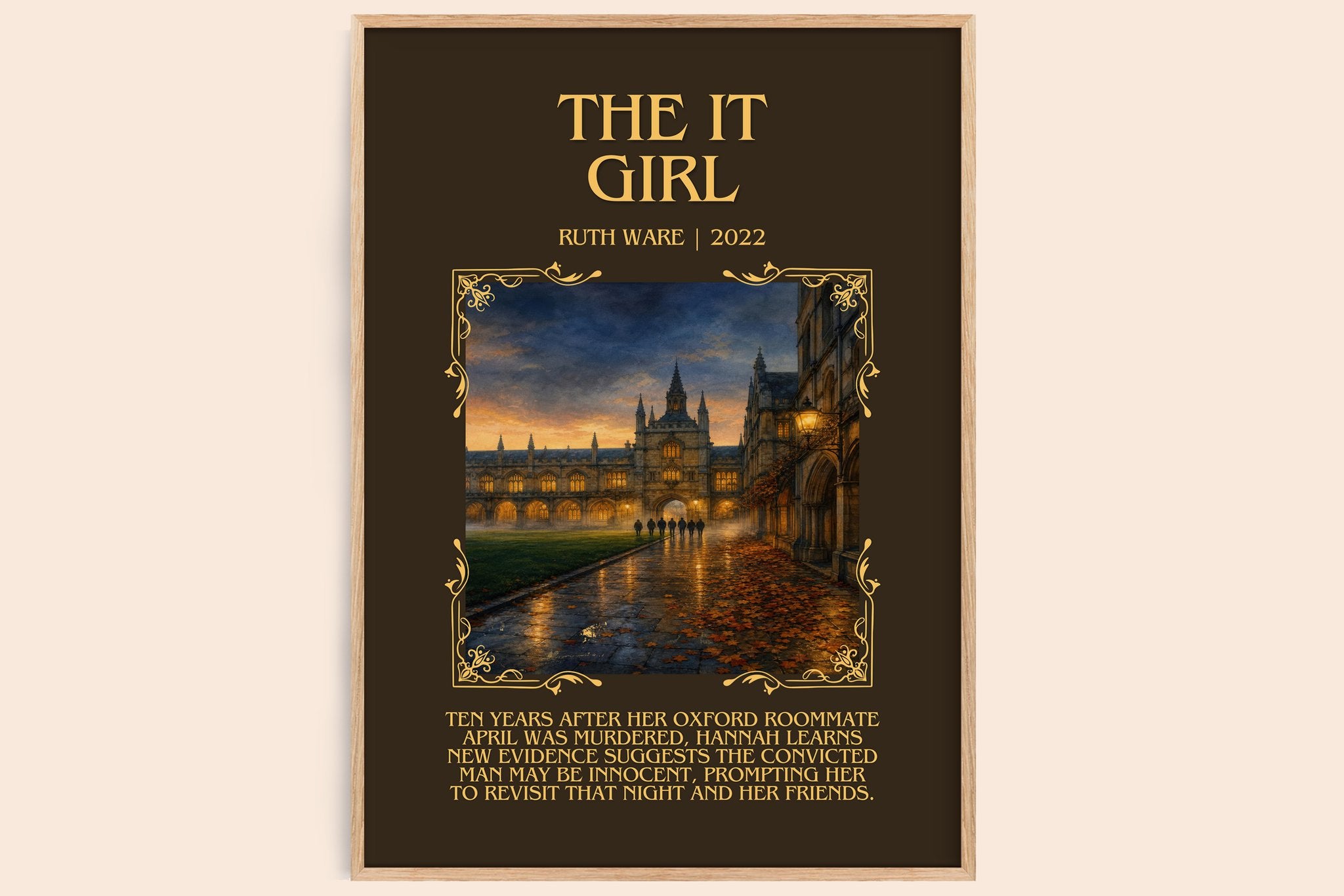 The It Girl Minimalist Book Poster by Ruth Ware