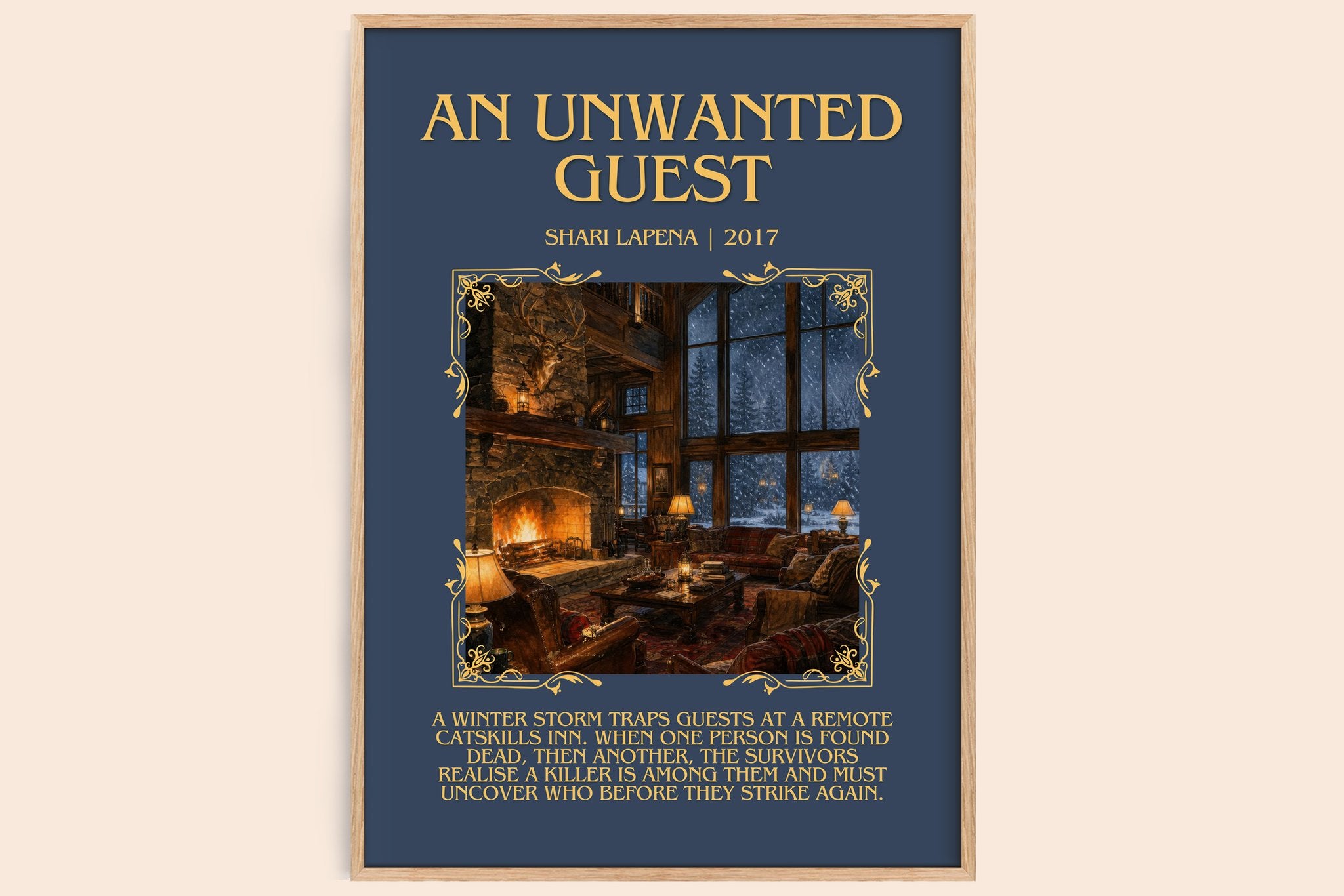 An Unwanted Guest Minimalist Book Poster by Shari Lapena