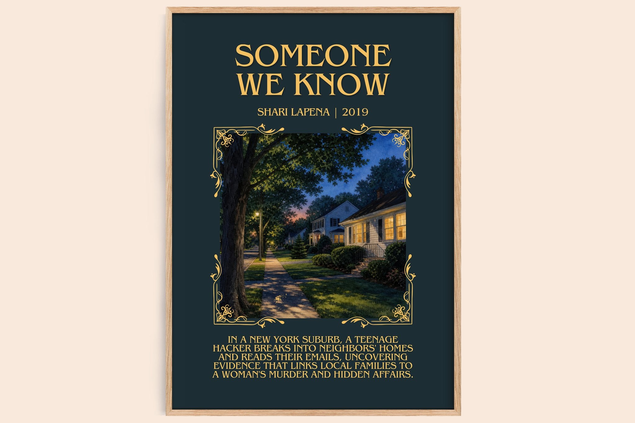 Someone We Know Minimalist Book Poster by Shari Lapena