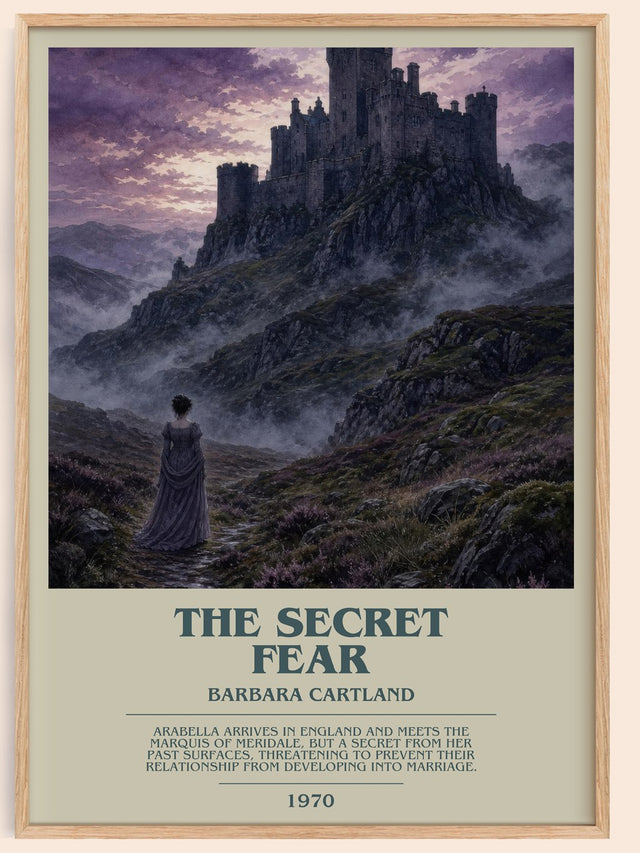 The Secret Fear Bookish Wall Art by Barbara Cartland