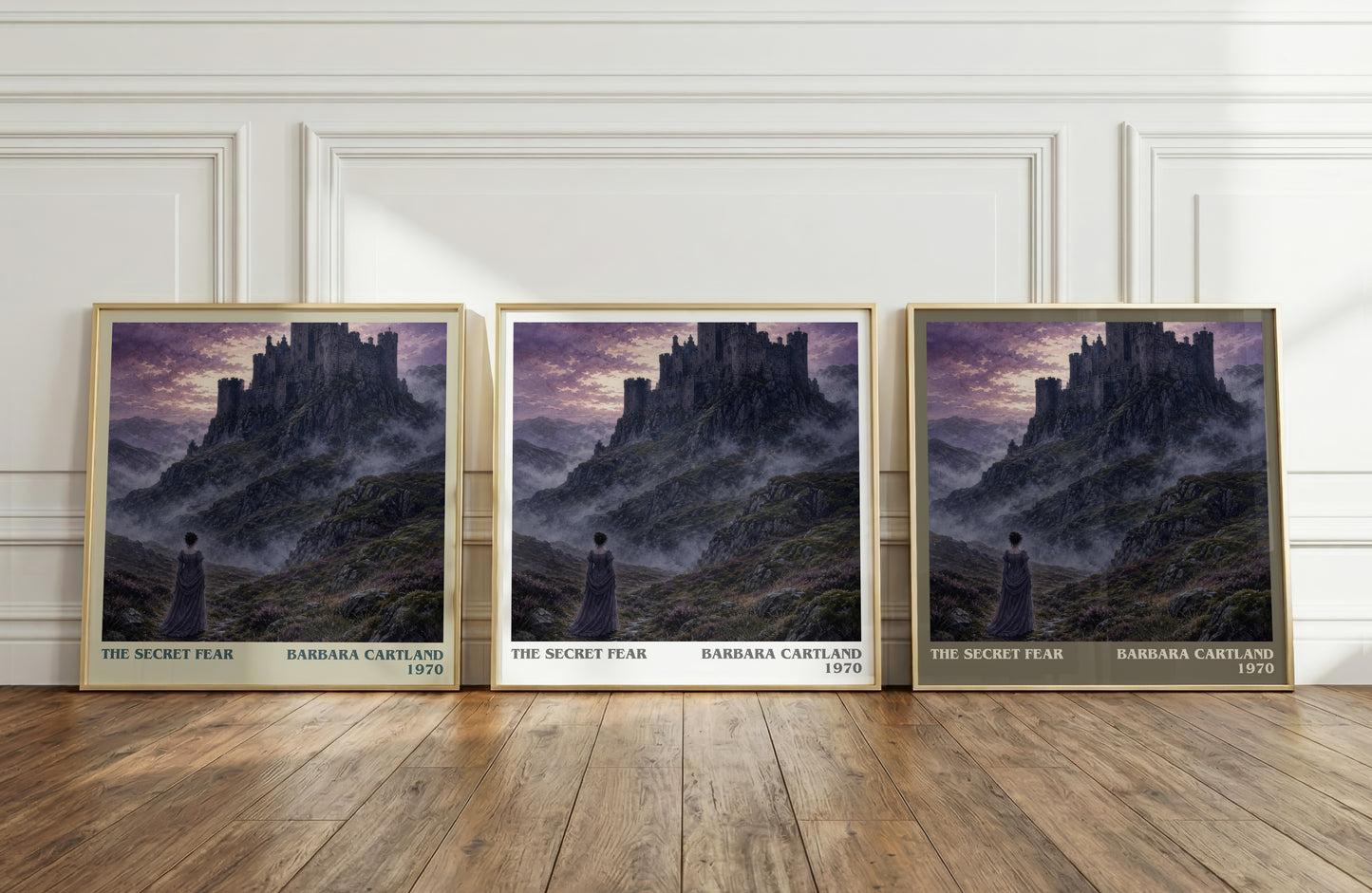 The Secret Fear literary art print colour and style options – Barbara Cartland book art