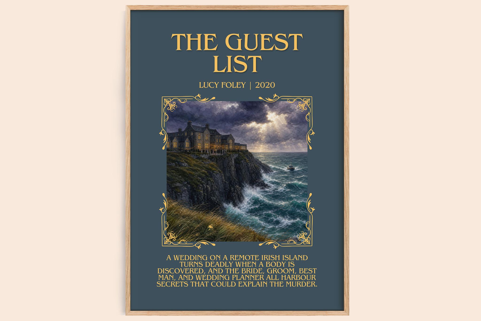 The Guest List Minimalist Book Poster by Lucy Foley
