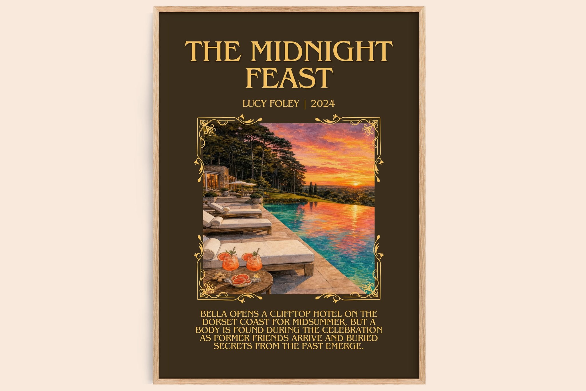 The Midnight Feast Minimalist Book Poster by Lucy Foley