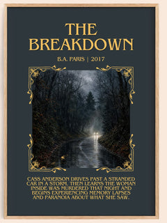 The Breakdown Minimalist Book Poster by B.A. Paris – image 1