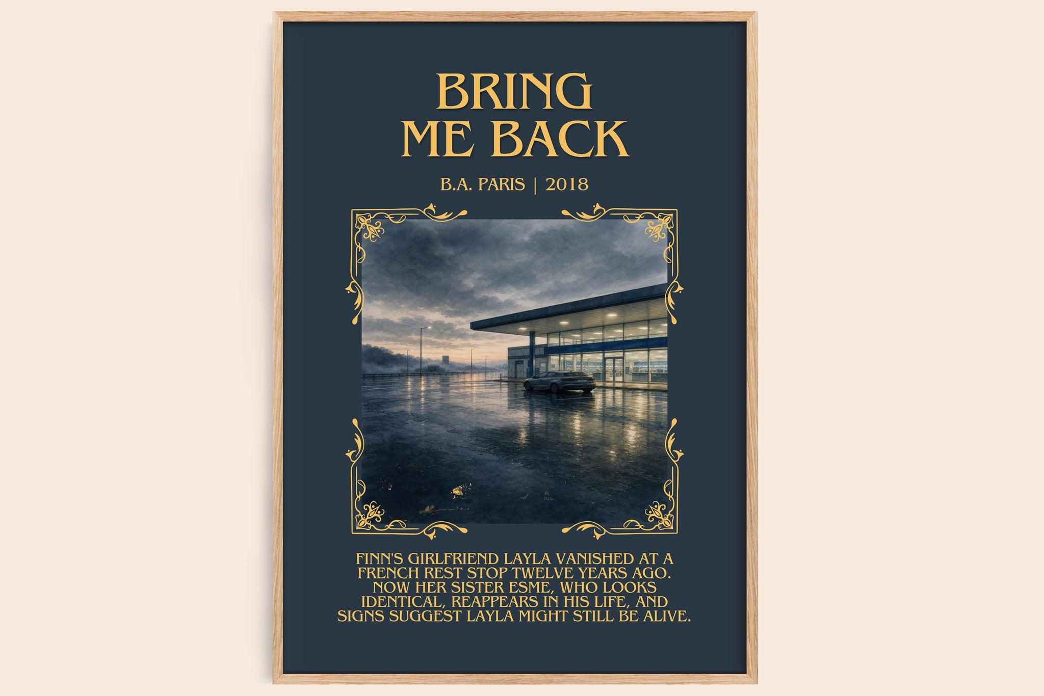 Bring Me Back Minimalist Book Poster by B.A. Paris