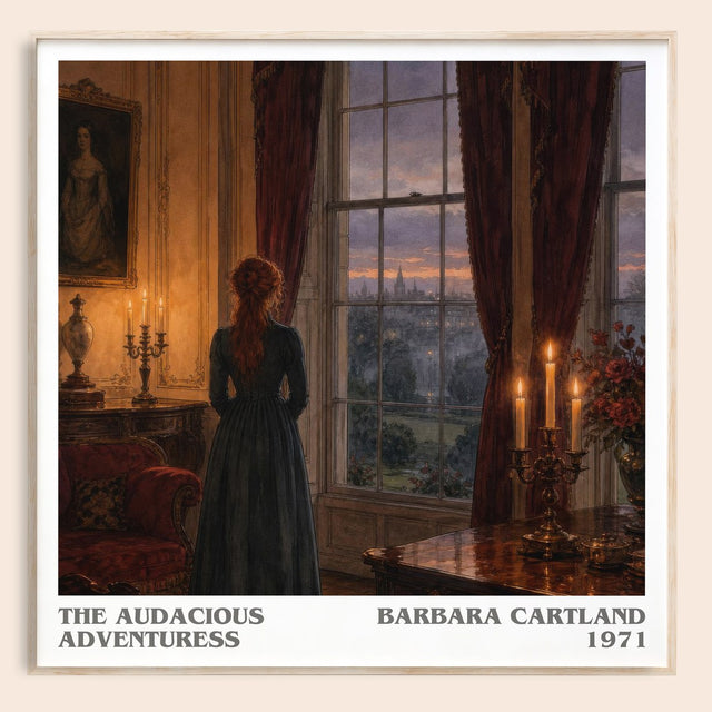 The Audacious Adventuress Literary Art Print by Barbara Cartland
