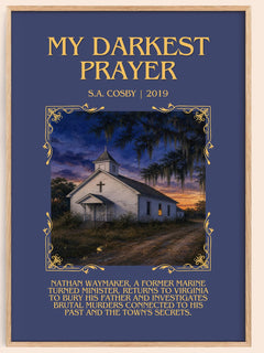 My Darkest Prayer Minimalist Book Poster by S.A. Cosby – image 1