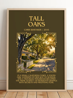 Tall Oaks Minimalist Book Poster by Chris Whitaker – image 2