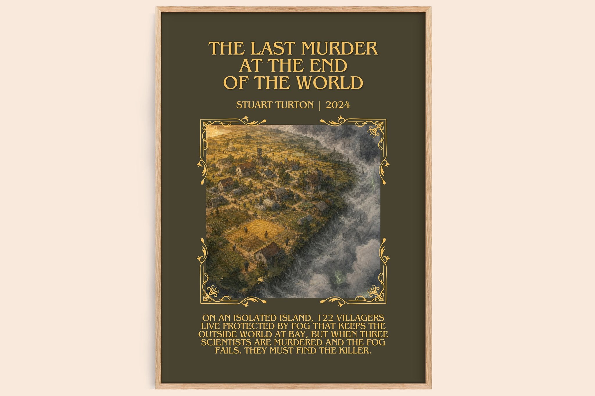 Last Murder at the End of the World Minimalist Book Poster by Stuart Turton
