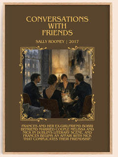 Conversations with Friends Minimalist Book Poster by Sally Rooney – image 1