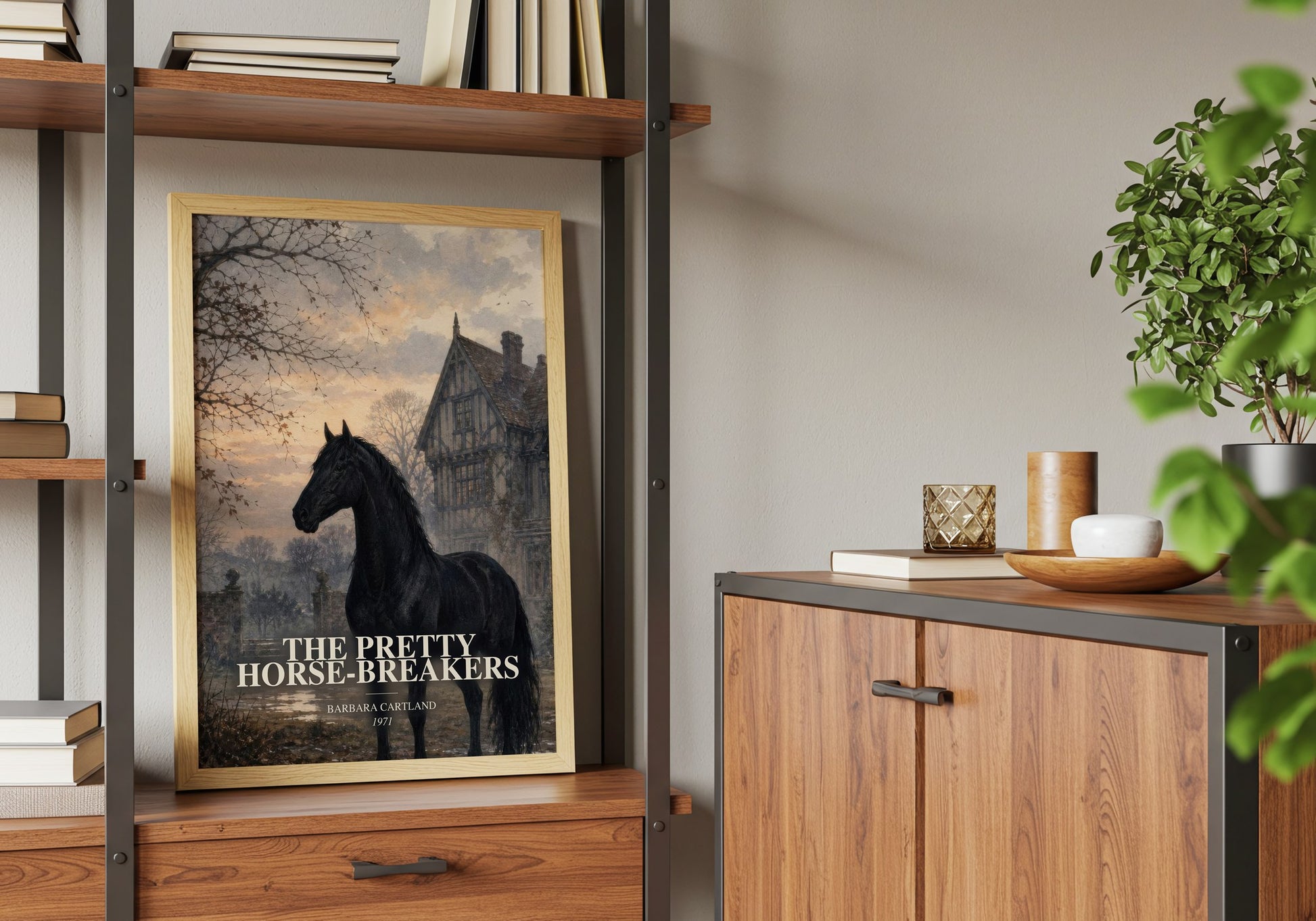 The Pretty Horse-Breakers book watercolour illustration paper finish options – matte satin gloss