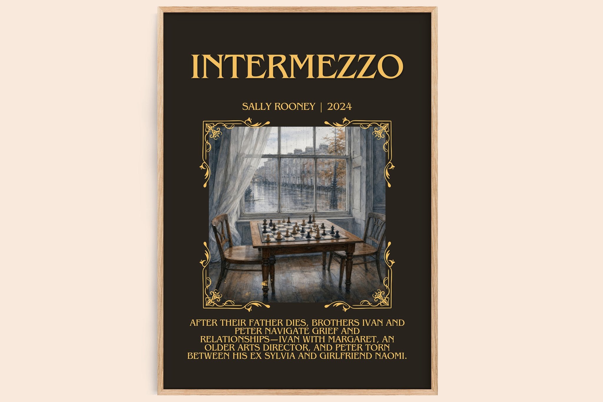 Intermezzo Minimalist Book Poster by Sally Rooney