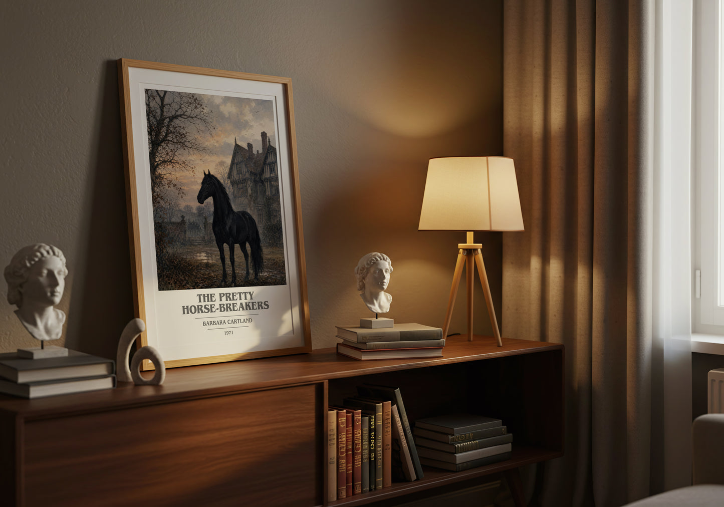 The Pretty Horse-Breakers book cover book poster framed on wall – romance wall art