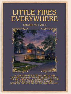 Little Fires Everywhere Minimalist Book Poster by Celeste Ng – image 1