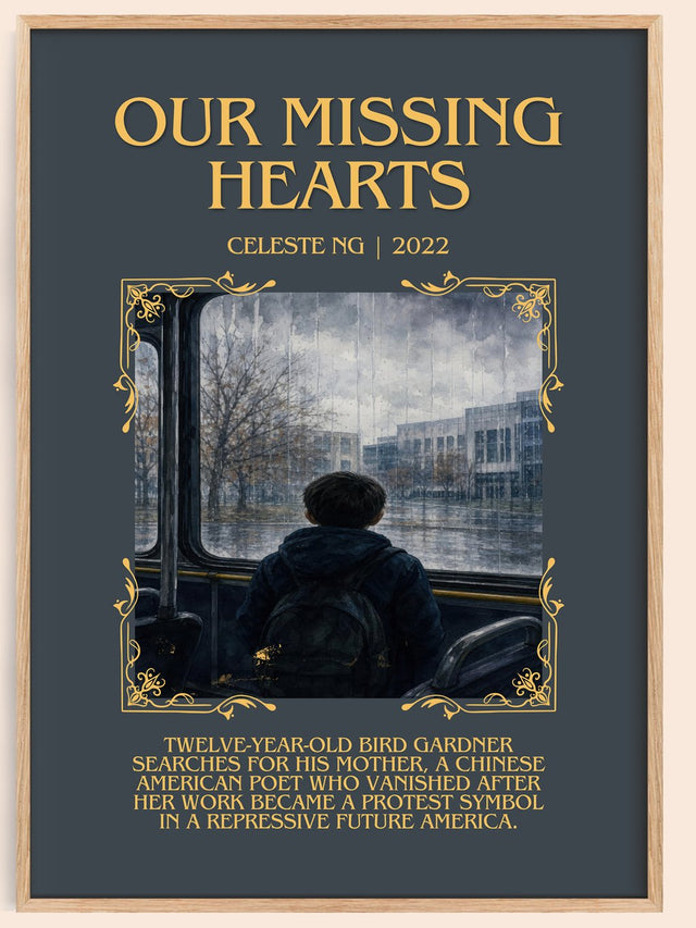 Our Missing Hearts Minimalist Book Poster by Celeste Ng