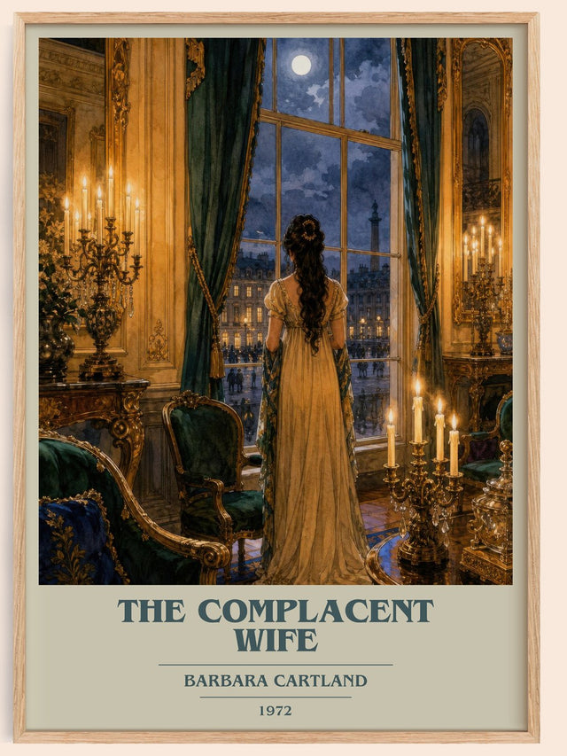 The Complacent Wife Book Cover Poster by Barbara Cartland