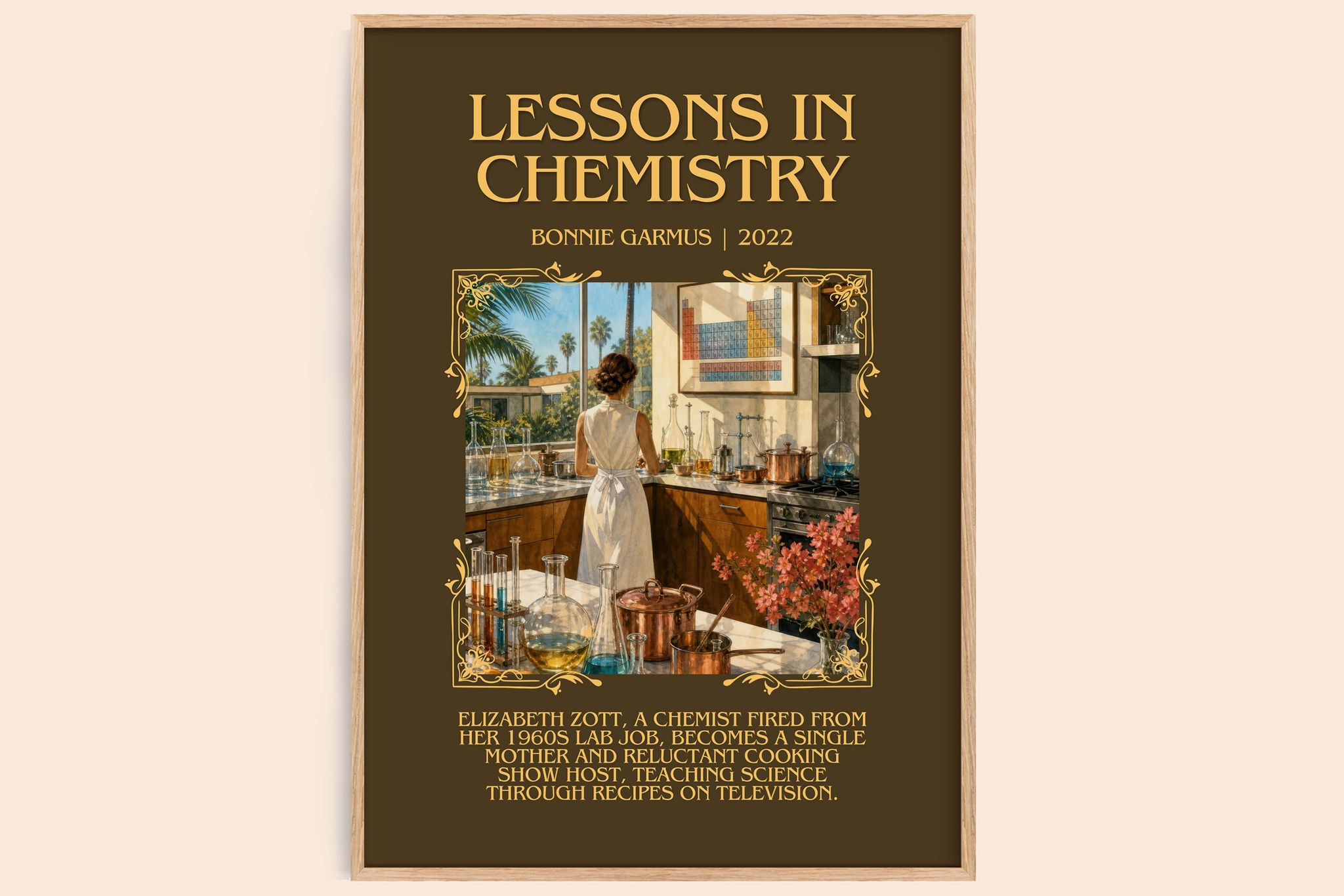 Lessons in Chemistry Minimalist Book Poster by Bonnie Garmus