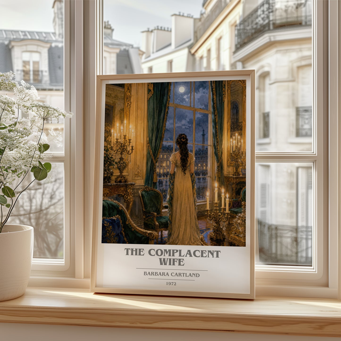 The Complacent Wife book cover poster colour and style options – Barbara Cartland book art