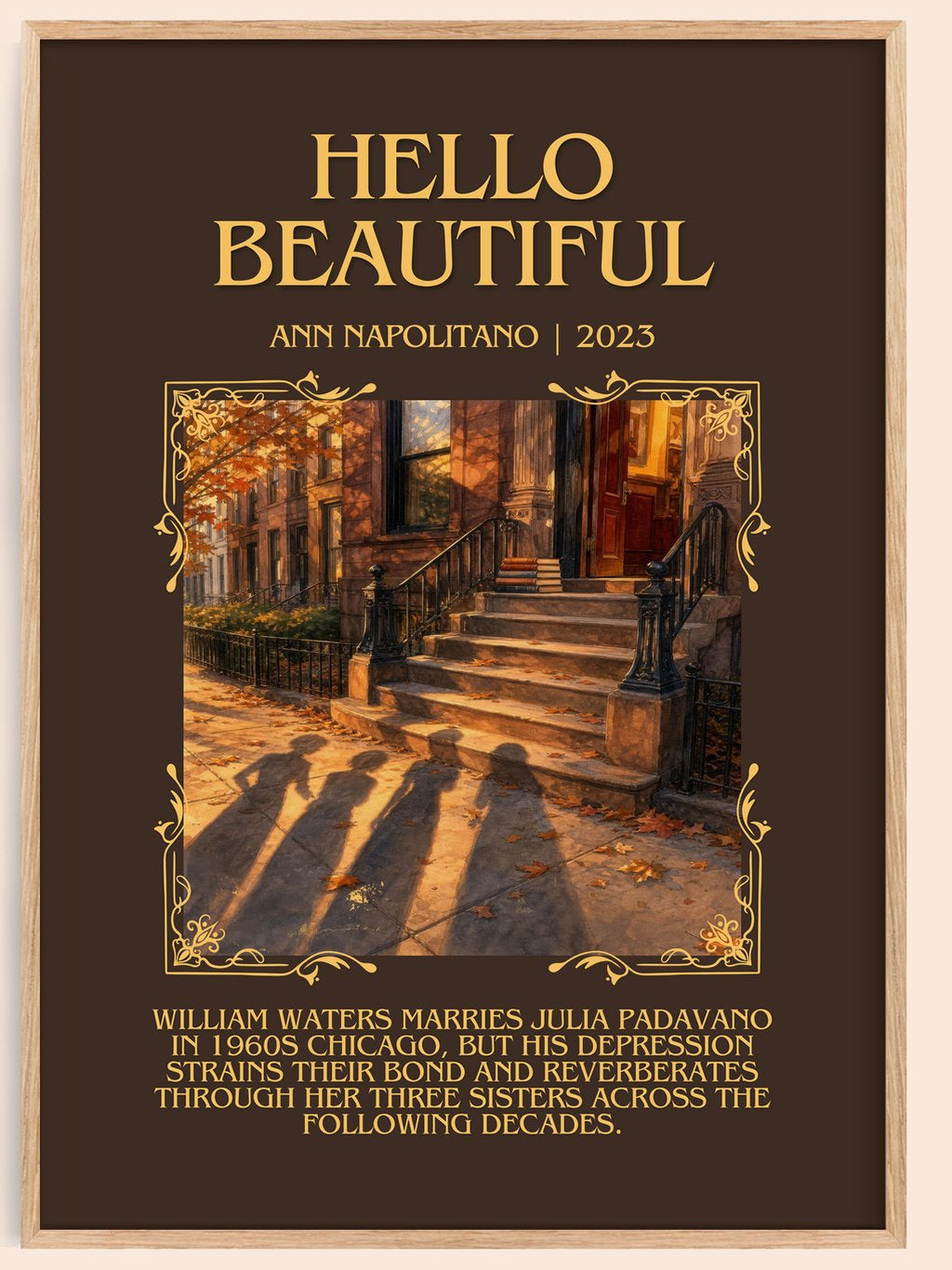 Hello Beautiful Minimalist Book Poster by Ann Napolitano – book poster