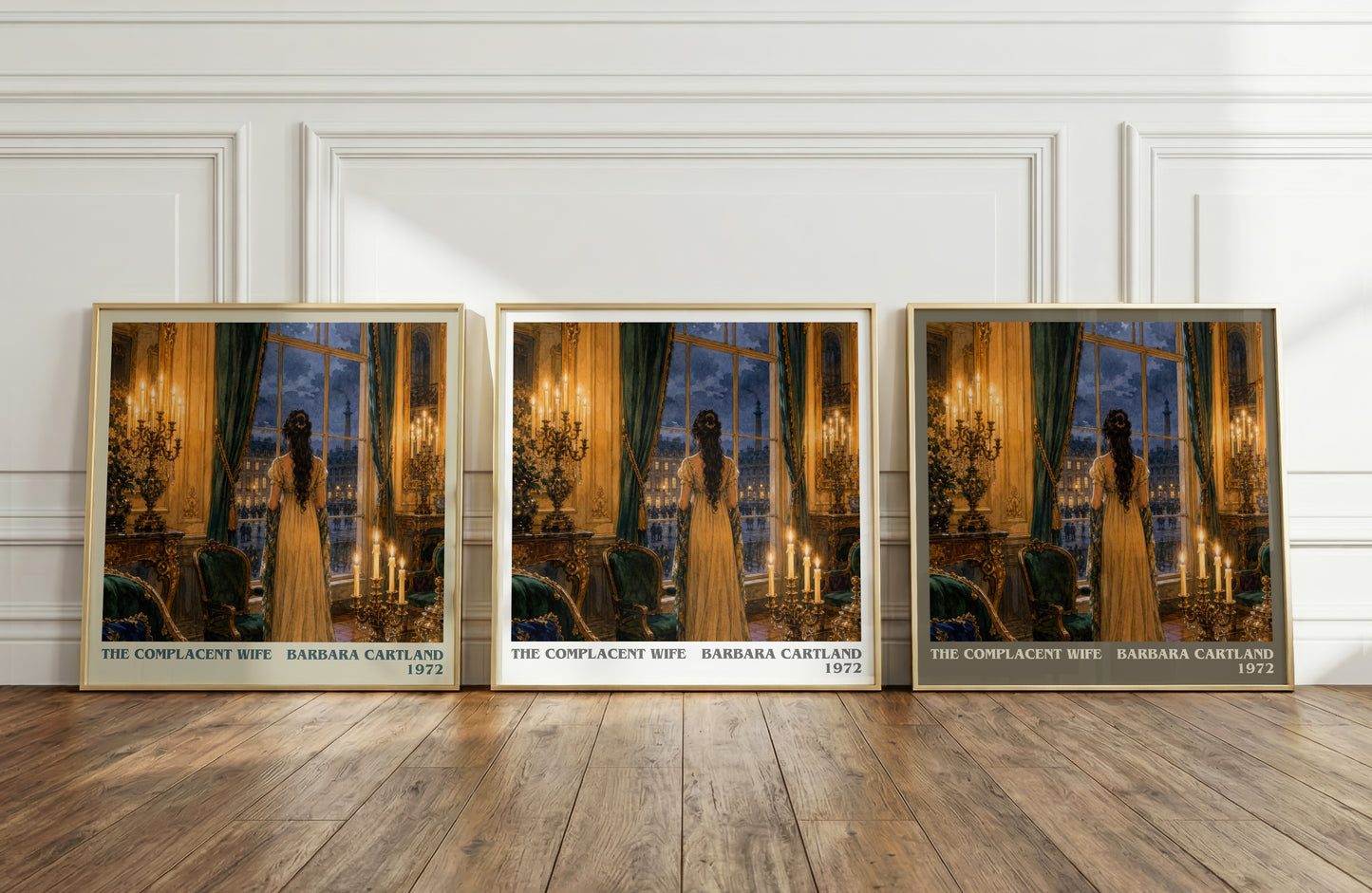 The Complacent Wife literary art print colour and style options – Barbara Cartland book art
