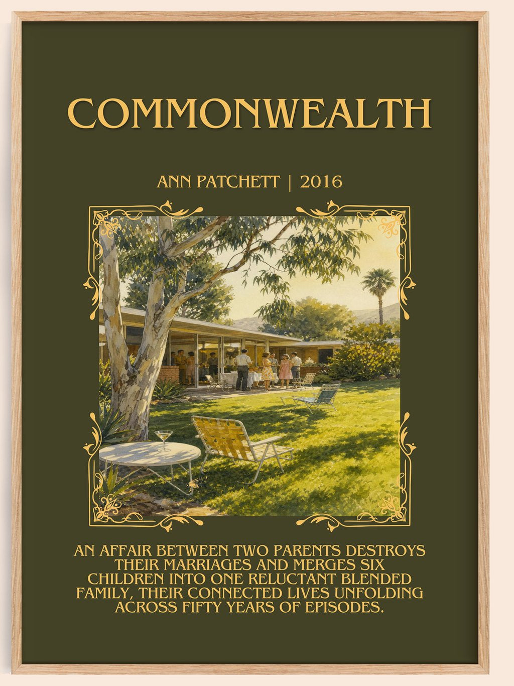 Commonwealth Minimalist Book Poster by Ann Patchett – book poster
