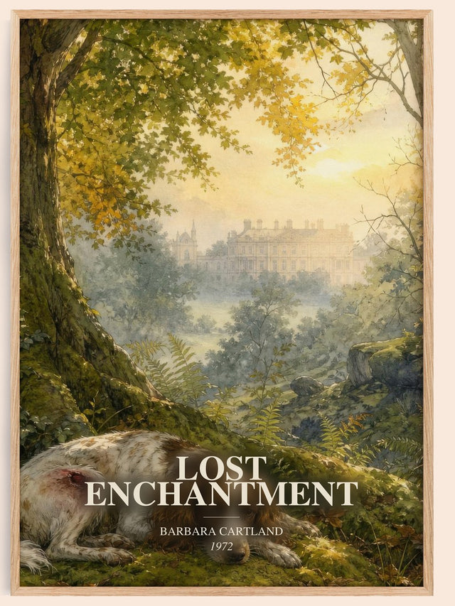 Lost Enchantment Book Watercolour Illustration by Barbara Cartland