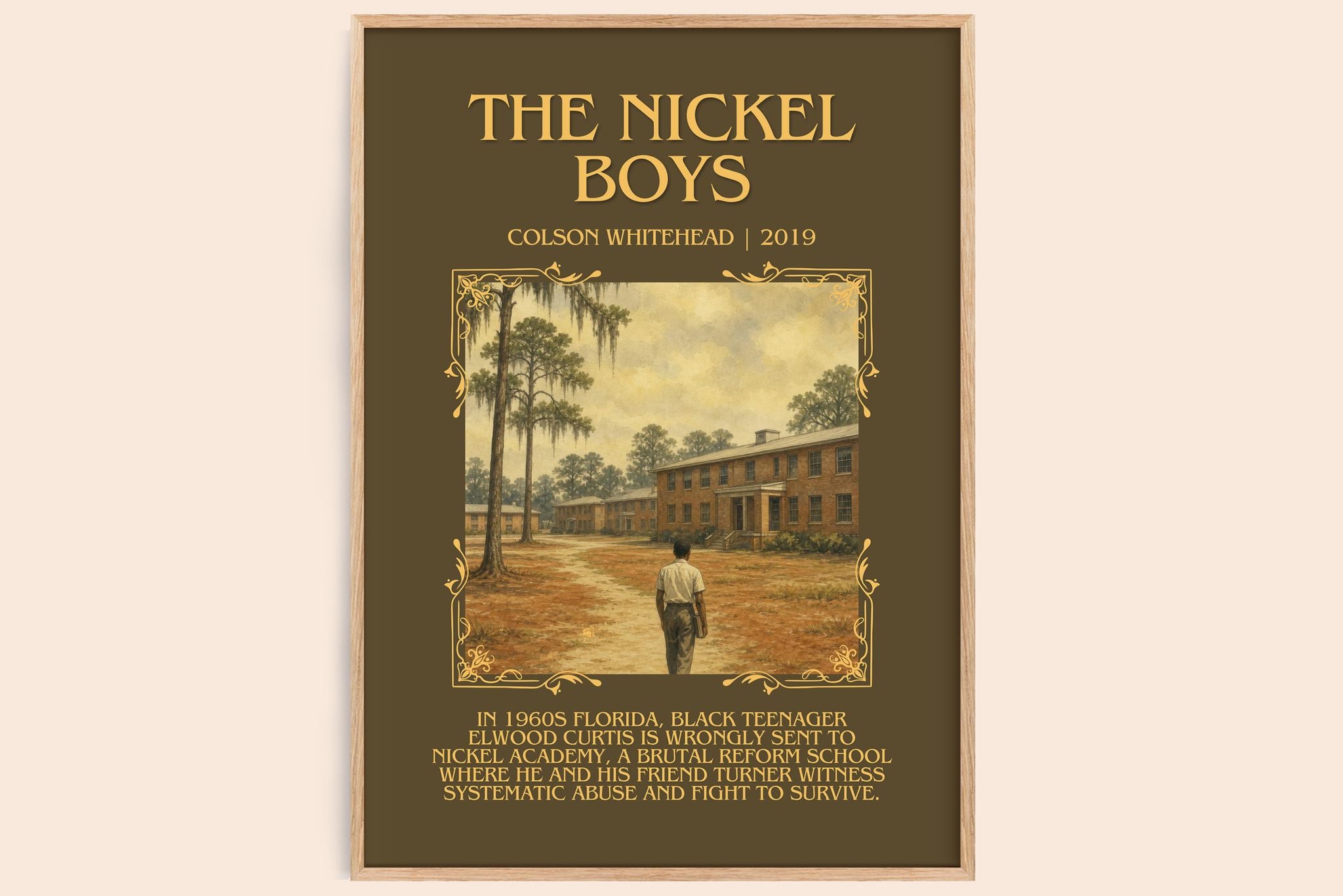 The Nickel Boys Minimalist Book Poster by Colson Whitehead